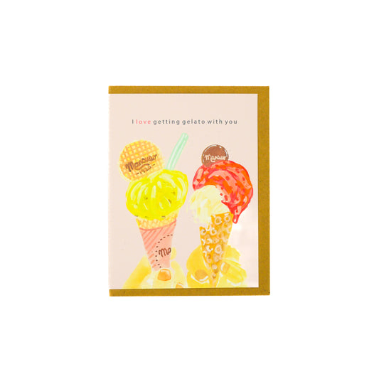 I love getting gelato with you’ Greeting Card