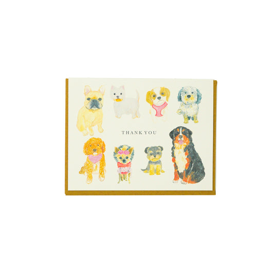 'Thank you' Greeting Card for Dog Lovers