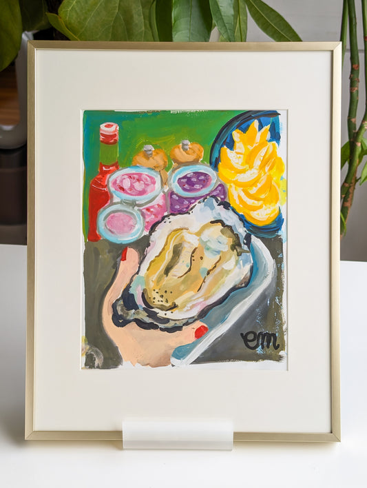 'Oyster at the Borough Market' Original Painting