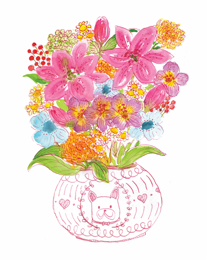'Flower Bouquet' Greeting Card
