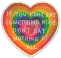 Kindness Holographic Sticker